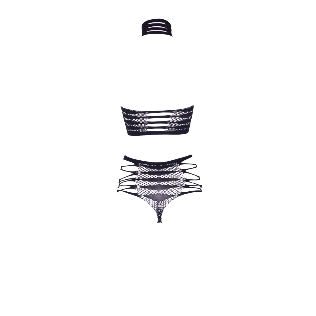 Carpo XLVI - Two Piece with Turtleneck, Crop Top and Pantie - One Size