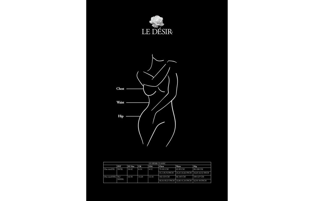 Kanten jarretel bodystocking - grote maat