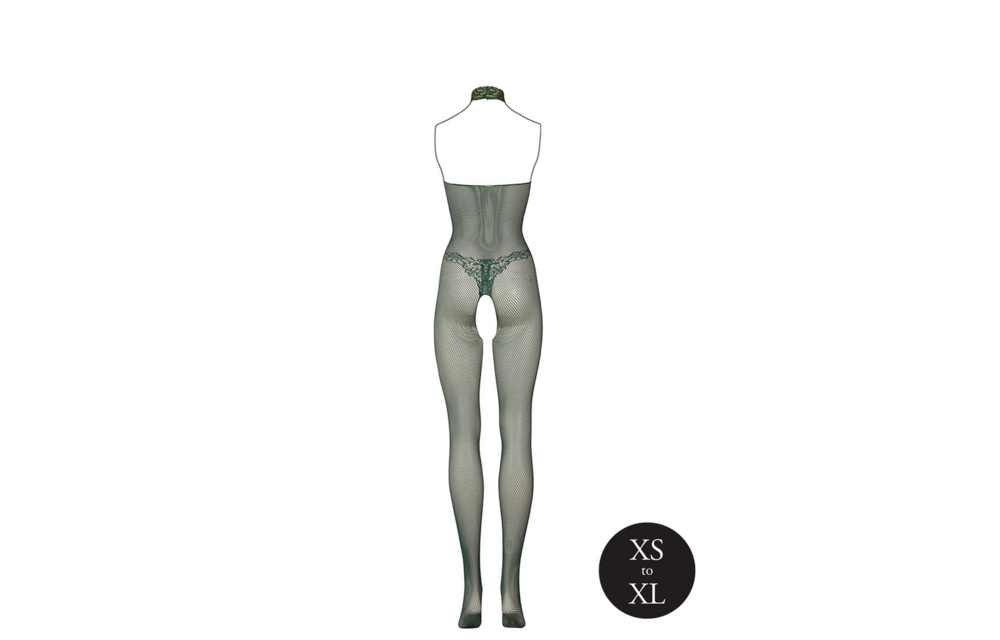 Bodystocking aus Fischnetz und Spitze - Einheitsgröße