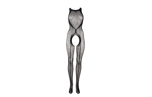 Kruisloze luipaard bodystocking - grote maat