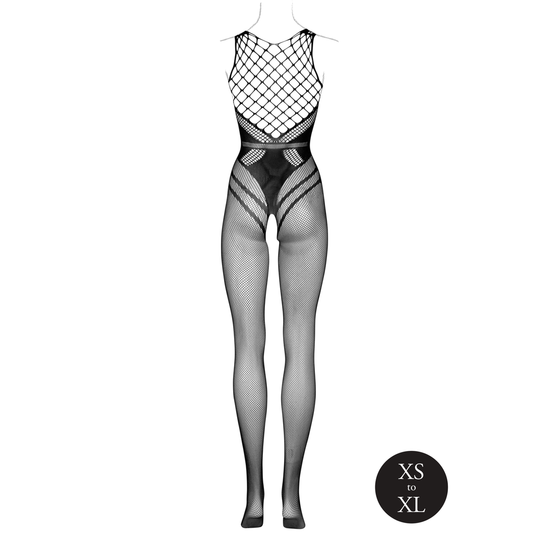 Bodystocking with Accentuated Lines - OS - Black