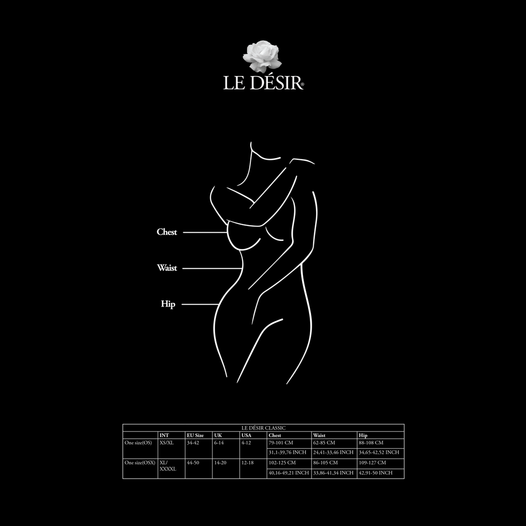 Kontrastierender Netz-Strumpfhalter-Bodystocking – Sexy Plus Size XXL-5XL