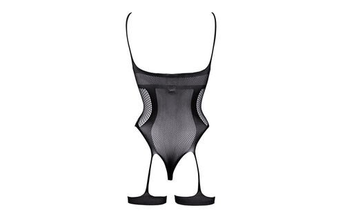 Open-Cup Strappy Teddy Schwarz | Sexy Festival-Outfit S-XL