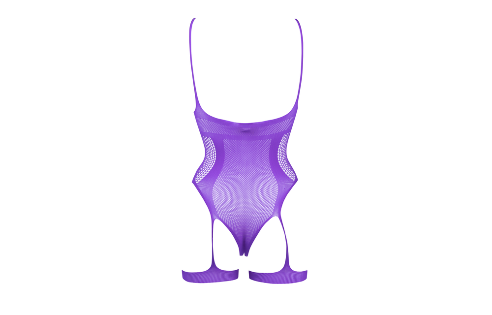 Strappy Teddy Met Open Cup Paars – Sexy Festival Look