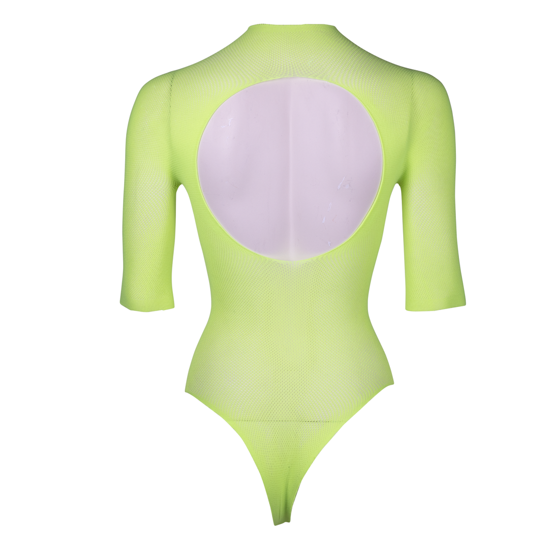 Kurzärmeliger Teddy in Grün – Stilvoller & bequemer Body