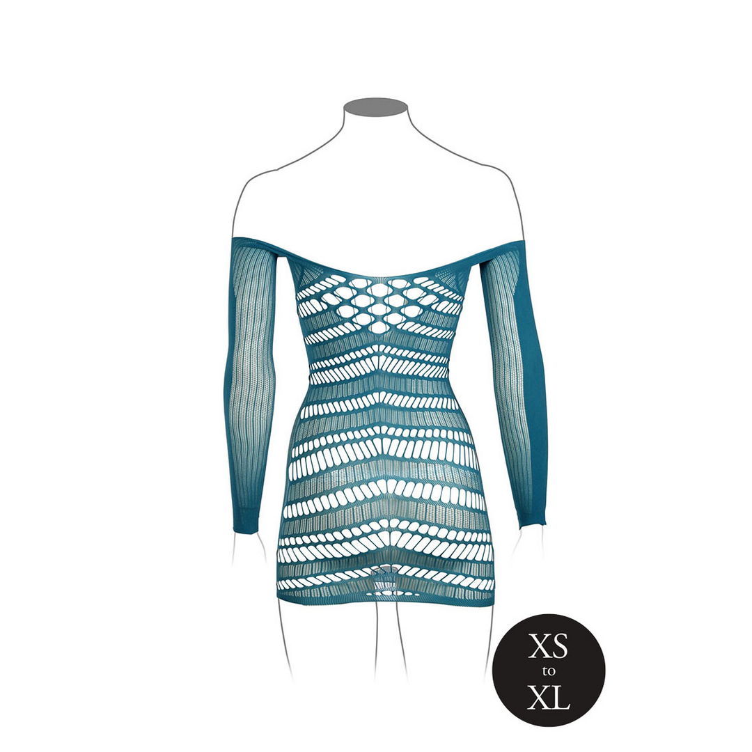 Mini-jurk met lange mouwen - enige maat