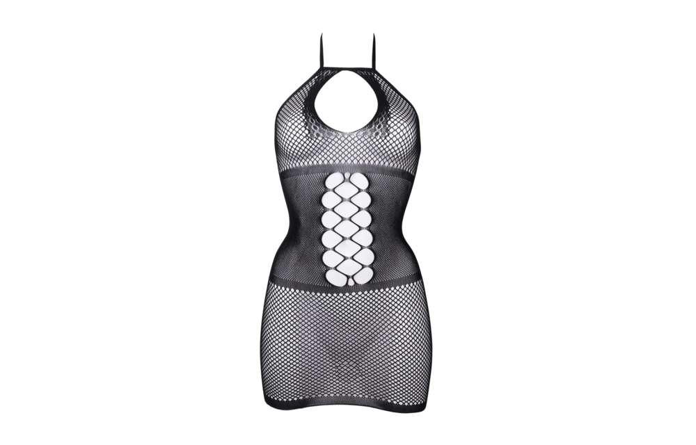 Peek-A-Boo Fishnet Dress - One Size