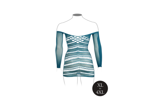 Netzkleid mit langen Ärmeln für Damen XL-4XL – Stilvoll und bequem