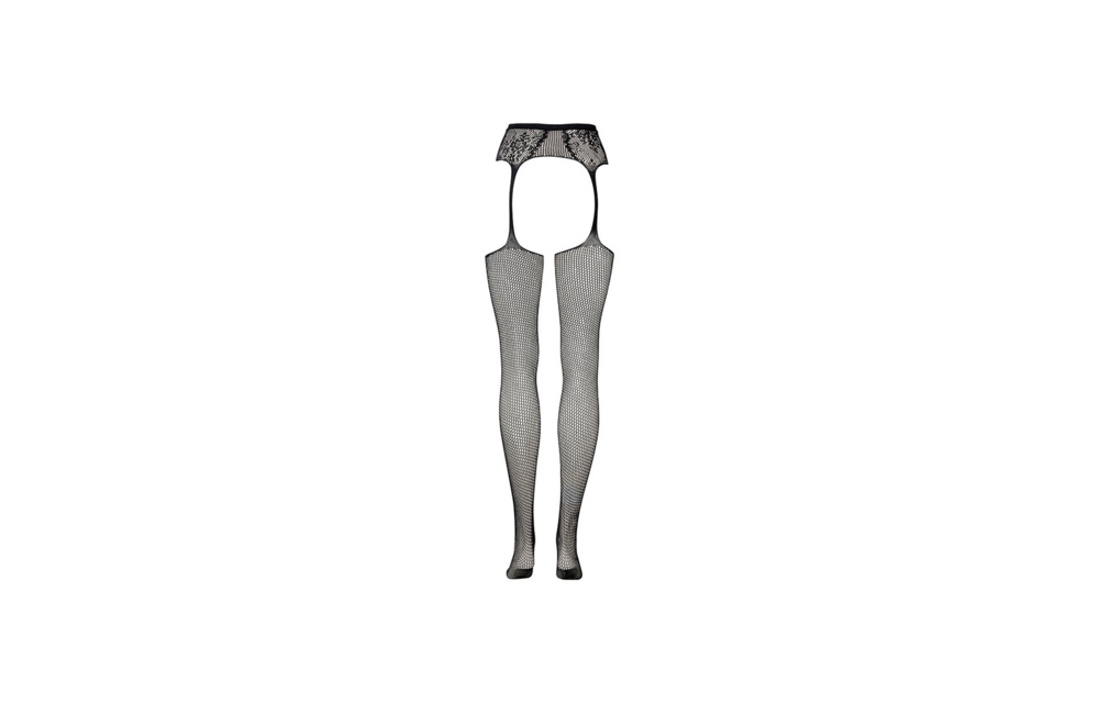 Fishnet and Lace Suspender Stockings Plus Size 2XL-5XL