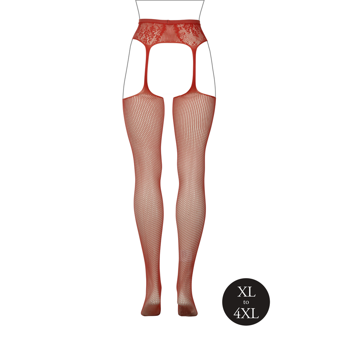 Visnetkousen Met Kant Xl-4Xl – Le Désir Damesmaat Rood