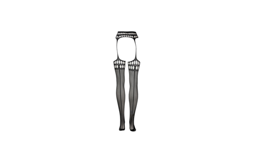 Garterbelt Stockings with Open Design - Plus Size