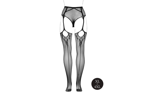 Slip Met Kousen Osx Zwart Xl-4Xl | Elegantie & Comfort