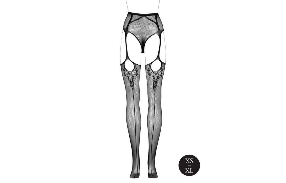 Sexy Slip mit integrierten Strümpfen Schwarz – Le Désir Lingerie