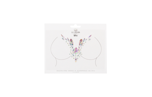 Dazzling Deep-V Cleavage Bling Sticker