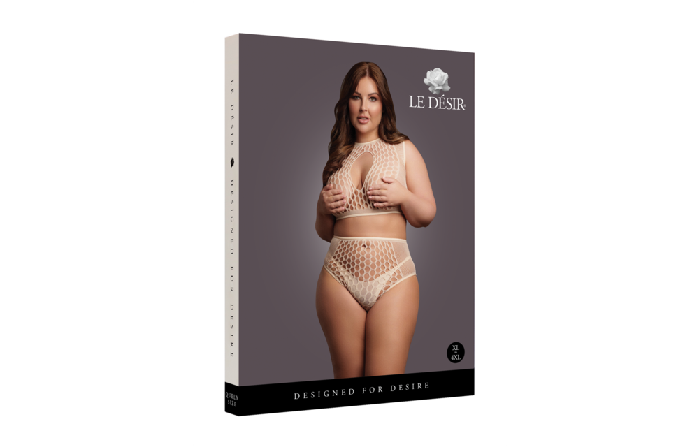 Duo Net Keyhole Bra Set Women's XL-4XL | Cool & Comfortable