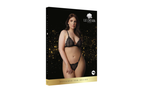 Magisches Samt-Spitzen-Lingerie-Set in großen Größen – luxuriös & sexy