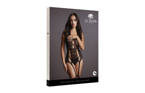 Spitzen-Strumpfhalter-Bodystocking in Übergröße – elegant & verführerisch