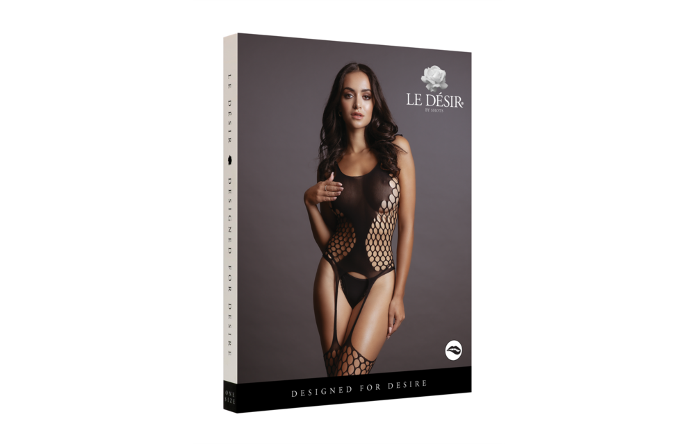 Fishnet Suspender Bodystocking Plus Size - Sexy & Comfortable