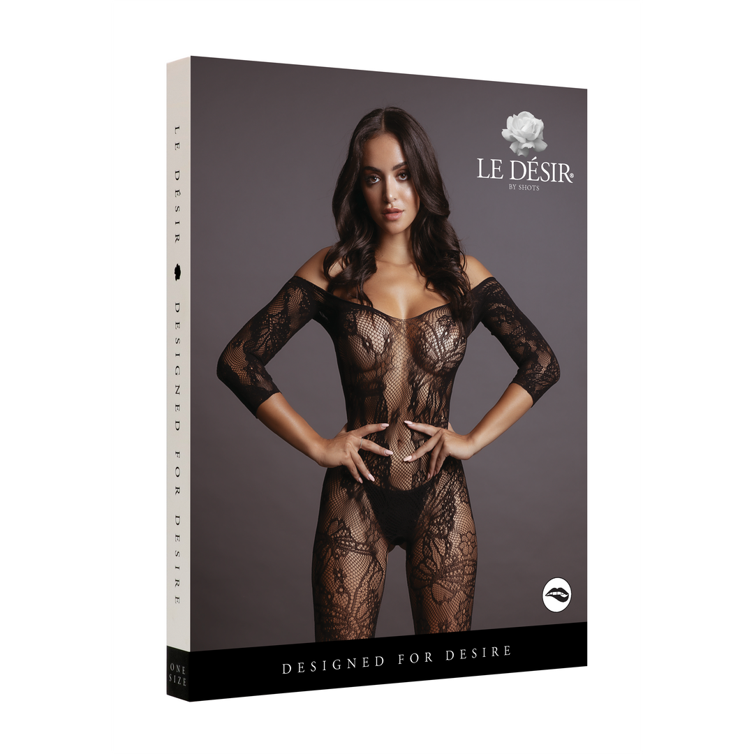 Kanten Bodystocking Met Mouwen - Stijlvol & Comfortabel Xl