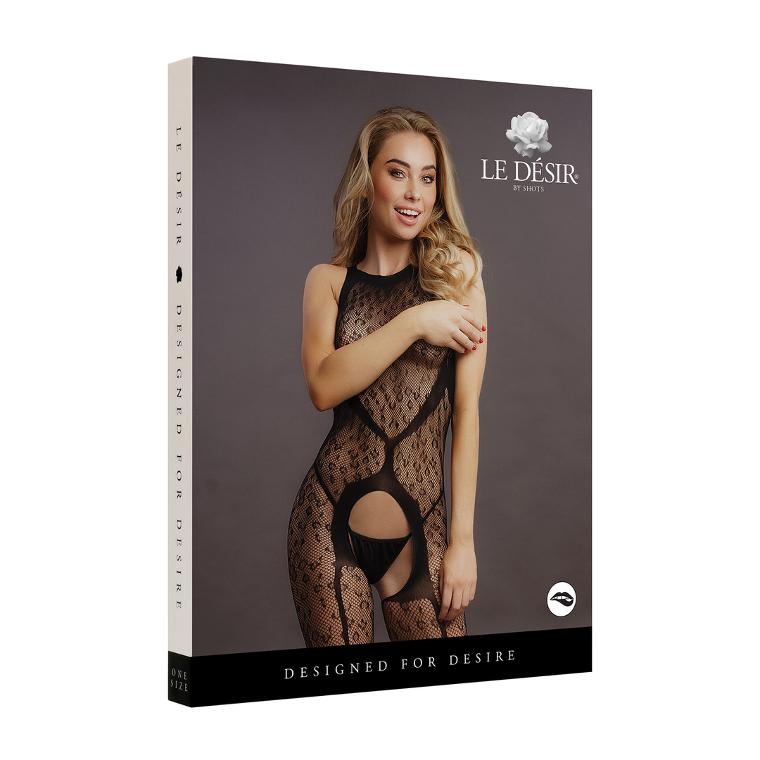 Leopard-Bodystocking ohne Schritt - Einheitsgröße