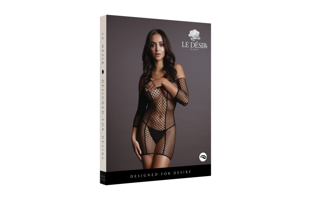 Duo Net Jurkje Met Mouwen – Stretchy & Trendy, Enige Maat