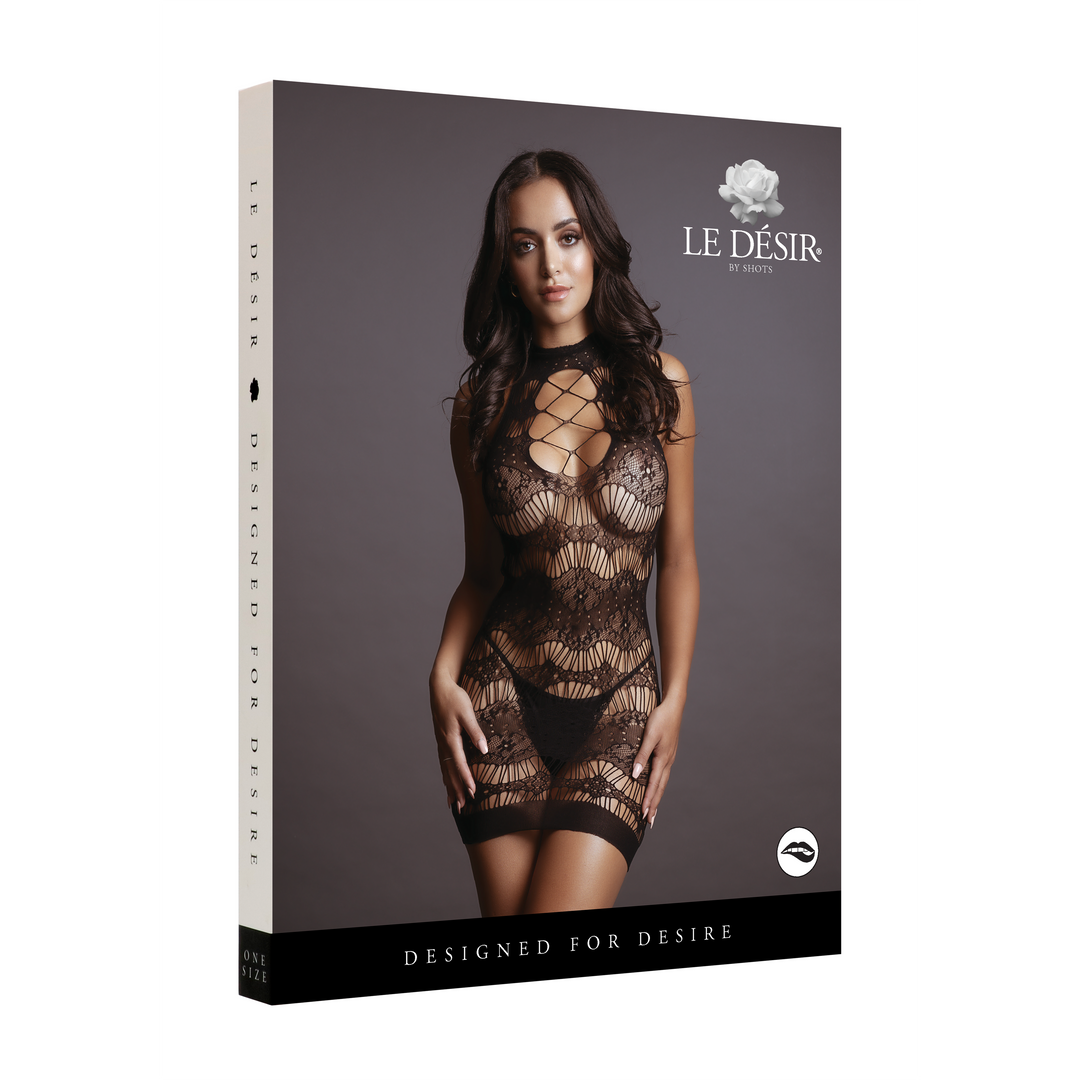 Mini-Kleid mit gekreuztem Ausschnitt – sexy, elastisch und verführerisch