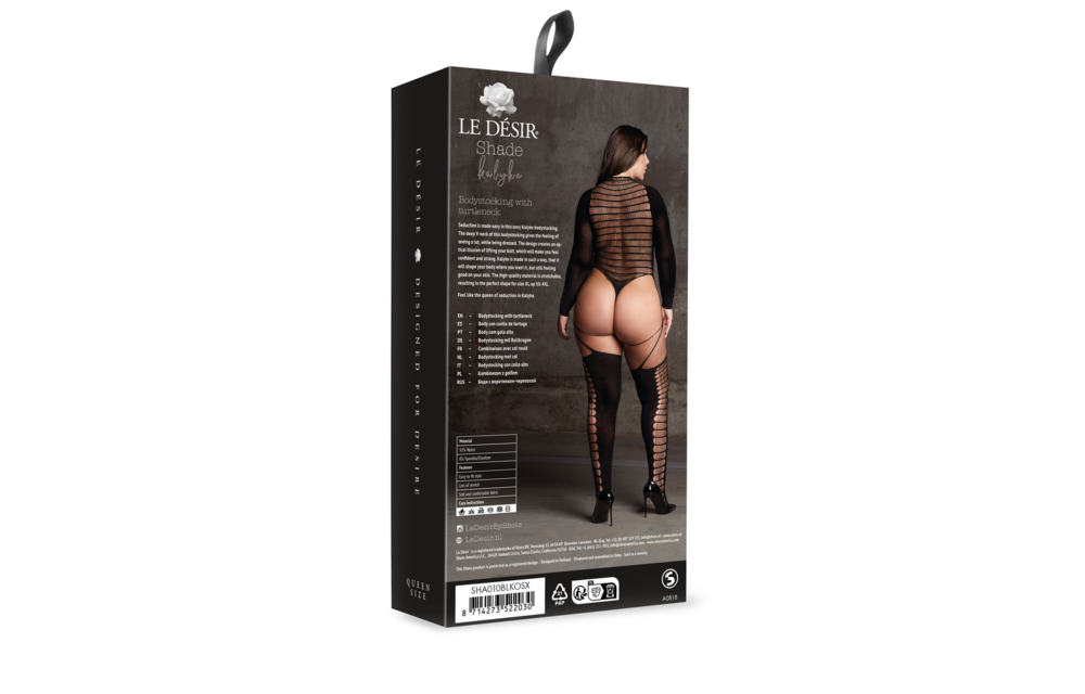 Kalyke XXIII - Bodystocking mit Rollkragen - Große Größen