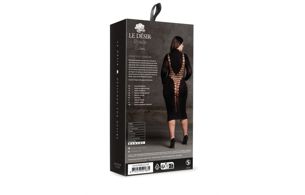 Carme Xi Jurk Met Coltrui – Grote Maat Xxl+ | Le Désir