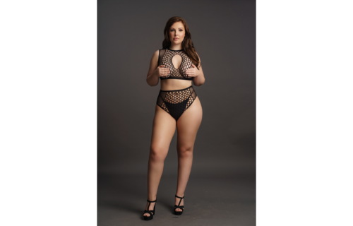 Duo Net Sleutelgat BH Set - Grote Maat