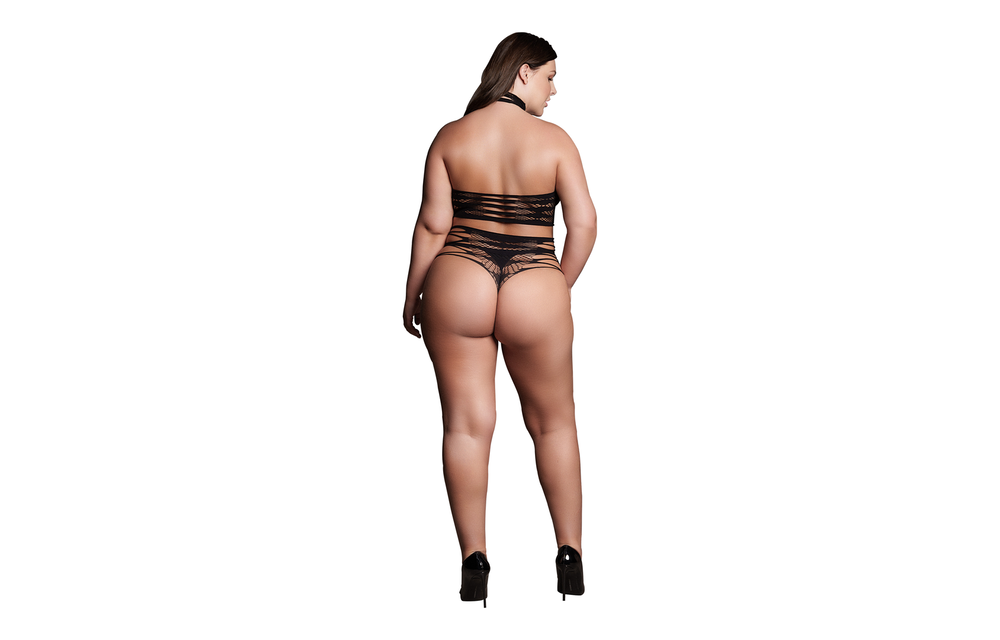 Carpo XLVI Bodysuit with Collar – Large Size & Seductive Fit