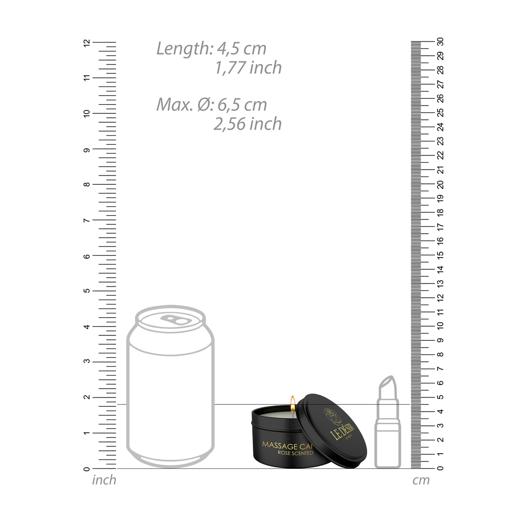 Erotische Massage Kerze - Rose duftend