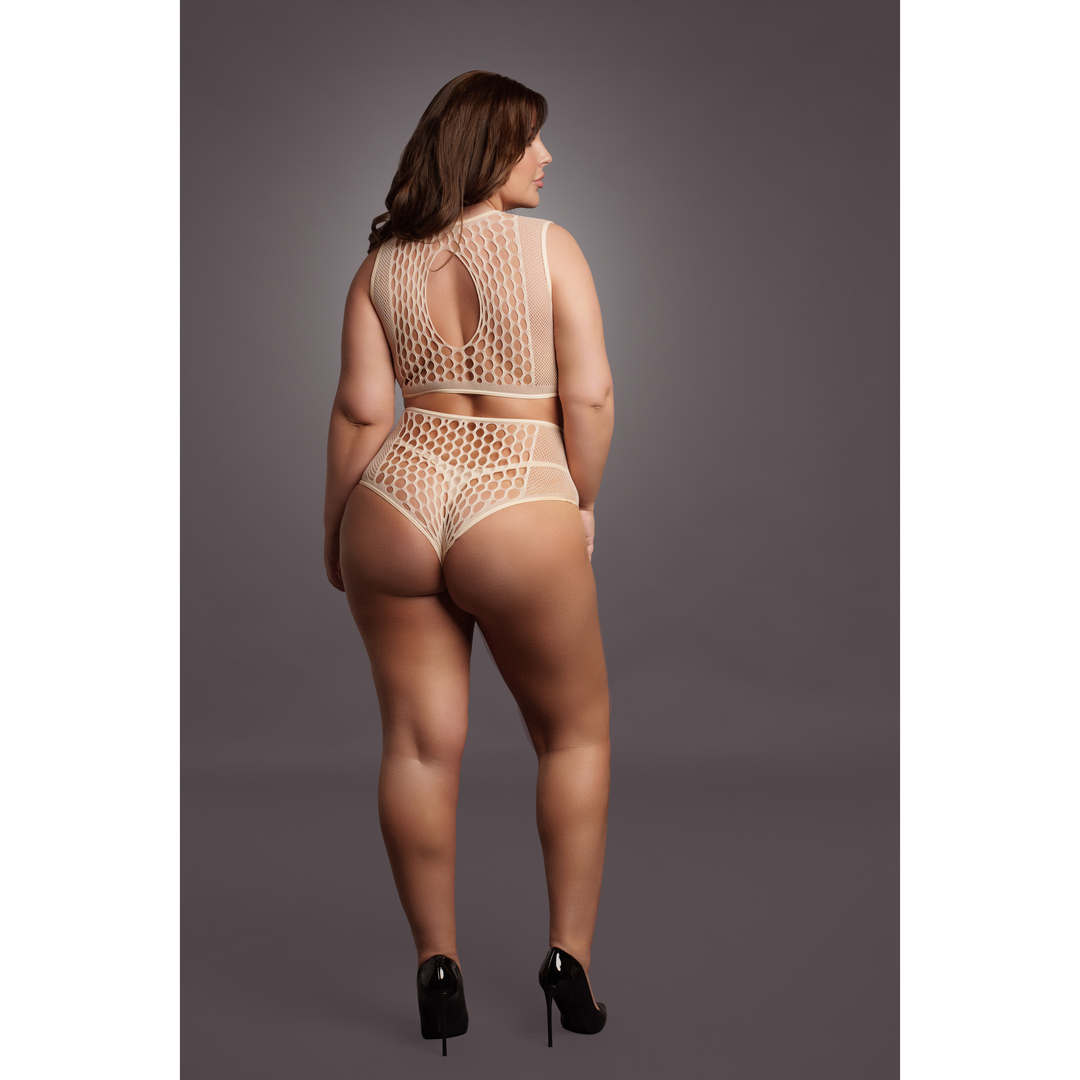 Duo Net Keyhole Bra Set Women's XL-4XL | Cool & Comfortable