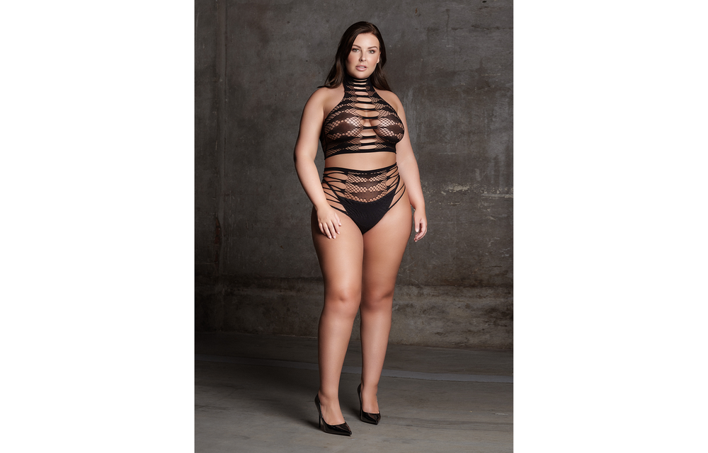 Carpo XLVI Bodysuit with Collar – Large Size & Seductive Fit