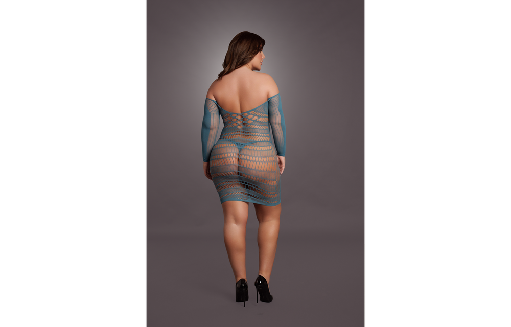 Mesh Dress Long Sleeves Women's XL-4XL – Stylish & Comfortable