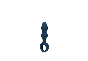 Teardrop Anal Plug Small 13.2 cm - Baltic Blue Silicone
