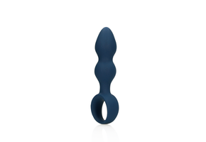 Teardrop Shaped Anal Plug - Groß - Ostseeblau