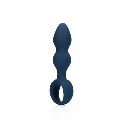 Teardrop Shaped Anal Plug - Groß - Ostseeblau