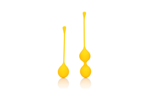 Silicone Kegel Ball Training Set Yellow – Loveline by Shots