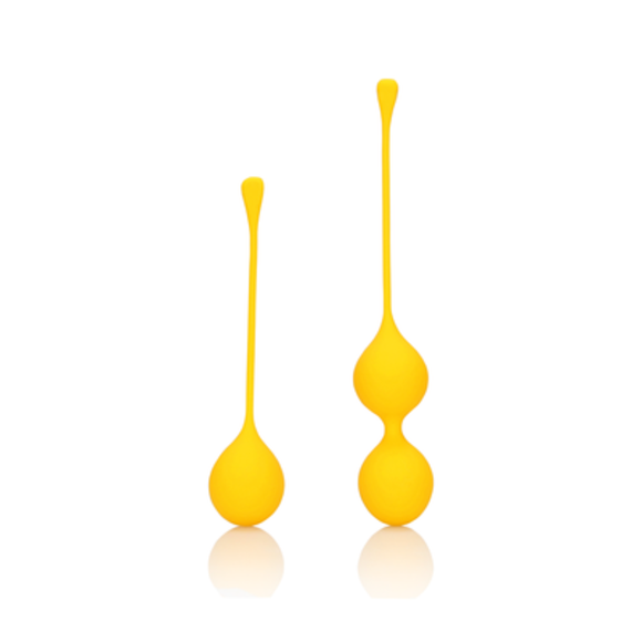 Silicone Kegel Ball Training Set Yellow – Loveline by Shots
