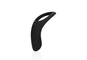 Pointed Vibrating Cock Ring - Licorice Black