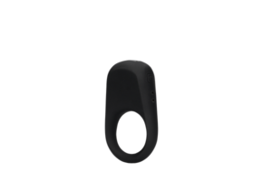 Vibrating Cock Ring - Licorice Black