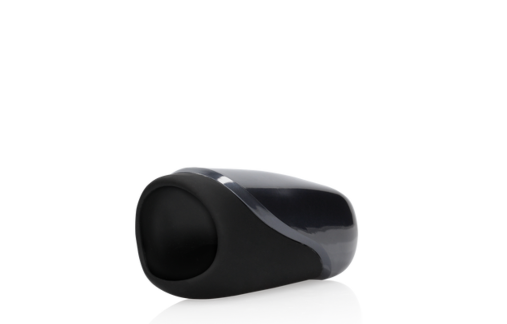 Vibrating Masturbator Sleeve Liquorice Black - Intense Pleasure