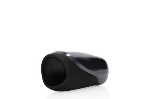 Vibrating Masturbator Sleeve Liquorice Black - Intense Pleasure