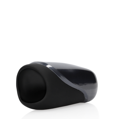 Vibrating Masturbator Sleeve Liquorice Black - Intense Pleasure