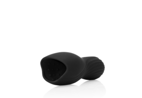 Vibrating Masturbator Sleeve - Licorice Black
