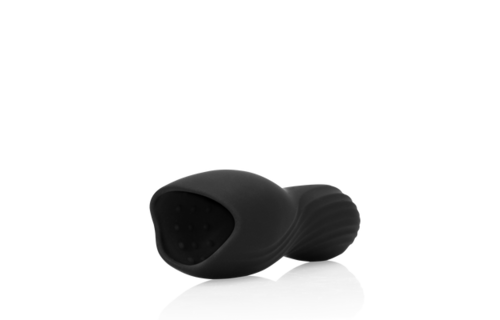 Vibrating Masturbator Sleeve - Licorice Black