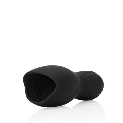 Vibrating Masturbator Sleeve Liquorice Black – Intense Pleasure