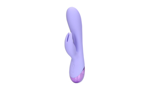 Gladde Siliconen Rabbit Vibrator - Digital Lavender