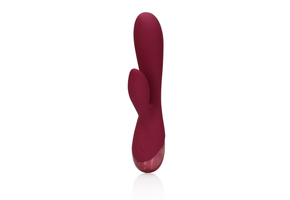 Sanfter Silikon Rabbit Vibrator - Dark Cherry