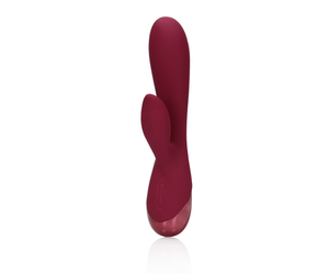 Loveline Smooth Silicone Rabbit Vibrator - Dark Cherry - Erotic ...